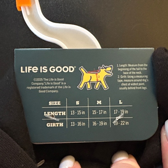 Life Is Good Black Dachshund Holiday Hoodie - Picture 3 of 4